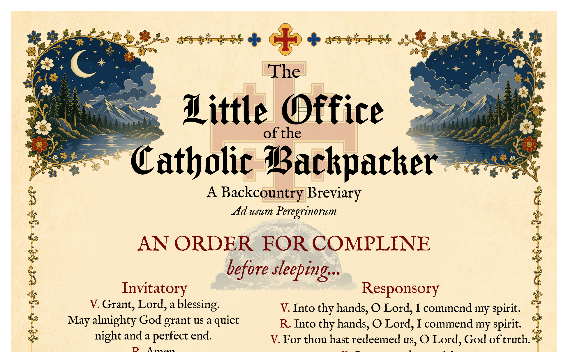 The Little Office of the Catholic Backpacker - Overnight Edition