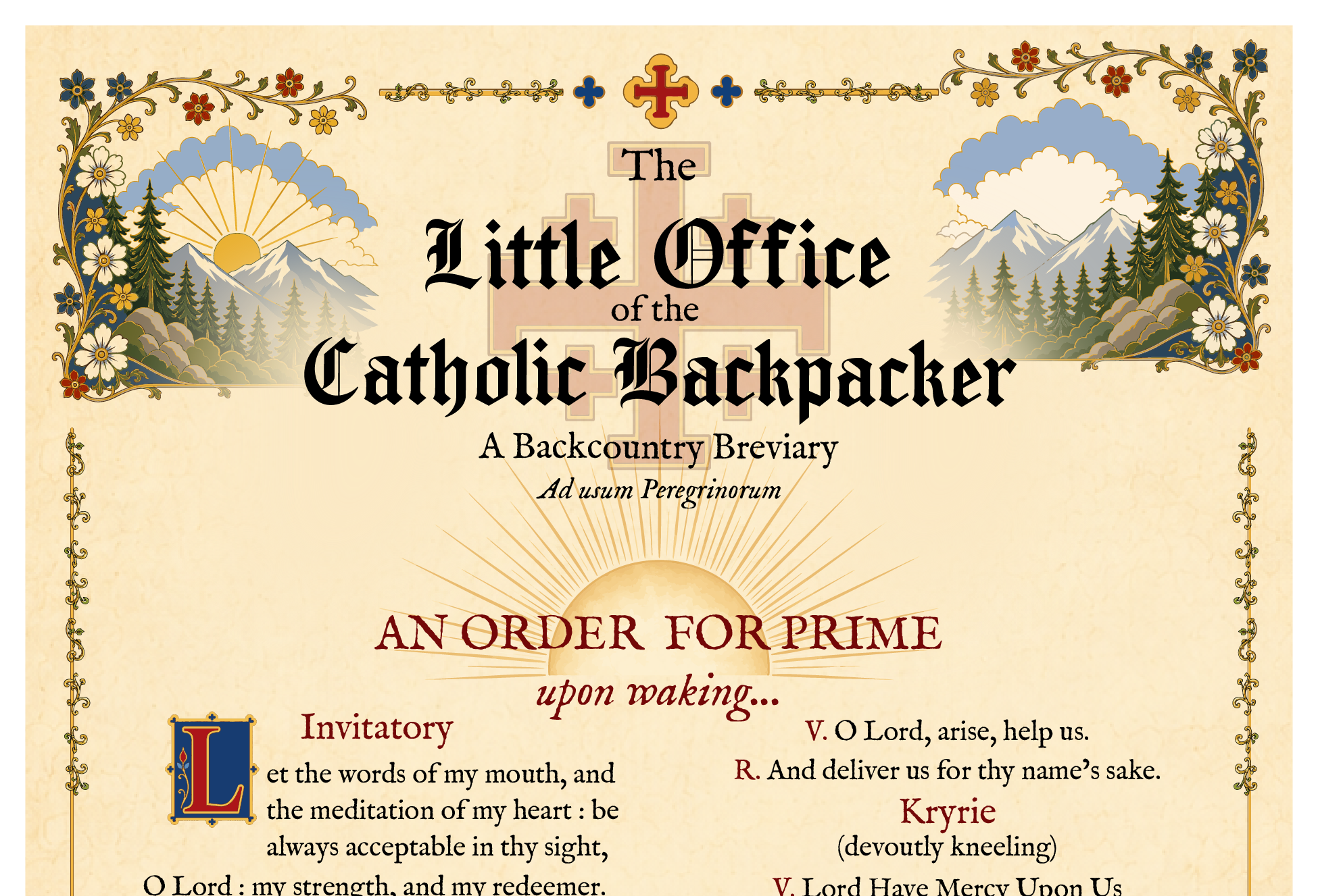 The Little Office of the Catholic Backpacker - Overnight Edition