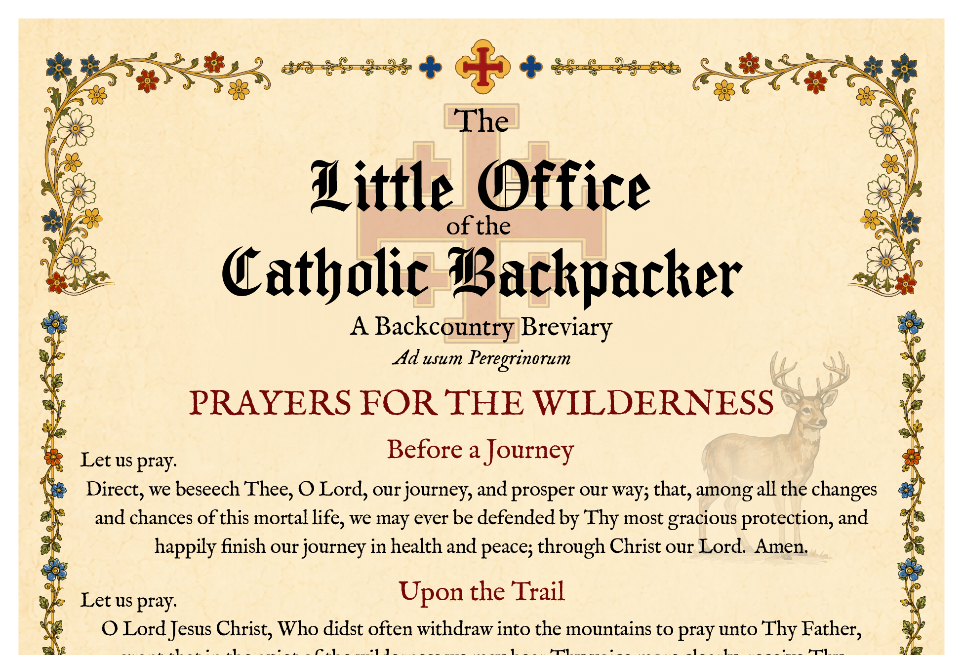 The Little Office of the Catholic Backpacker - Day Hiker Edition
