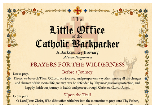The Little Office of the Catholic Backpacker - Day Hiker Edition